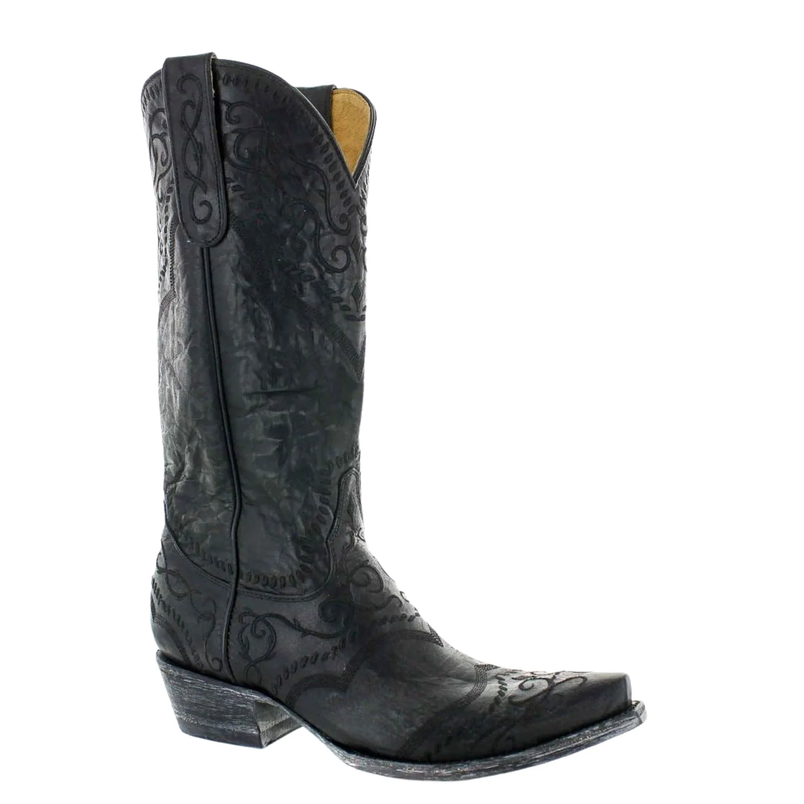 Womens black ostrich store boots